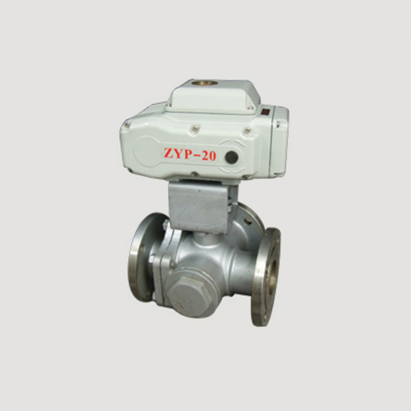 Electric three way ball valve