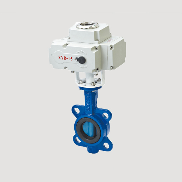 Electric on the wafer type butterfly valve